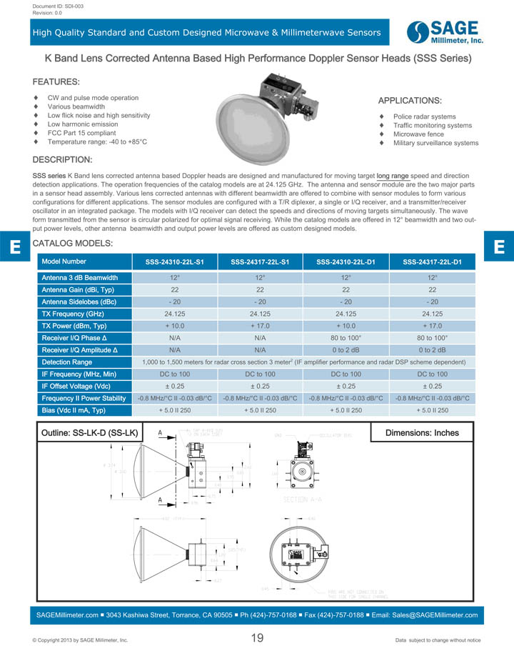 D-Sensor Heads