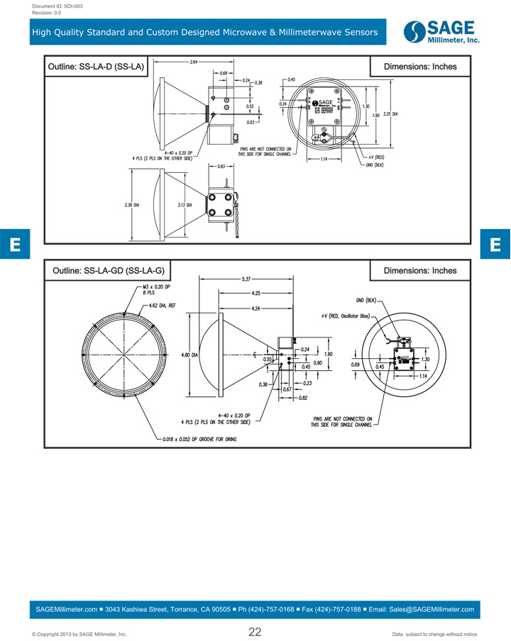 D-Sensor Heads