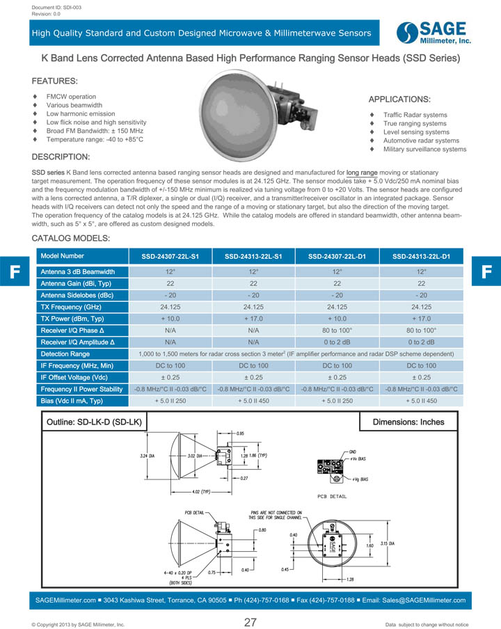 L-Sensor Heads